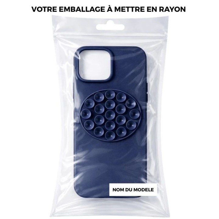 Coque STICK GRIP iPhone 16 bleu