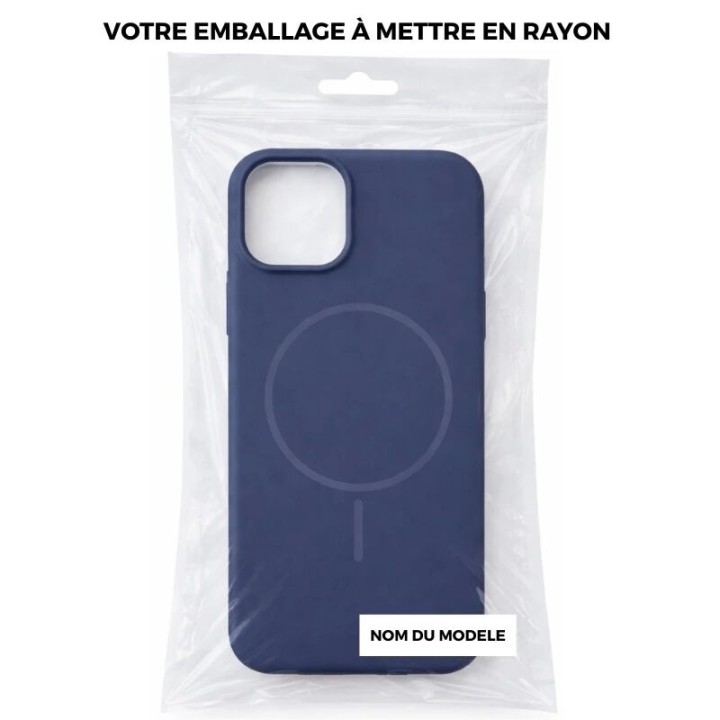 Coque THIN TOUCH MAG iPhone 12 - iPhone 12 Pro bleu marine