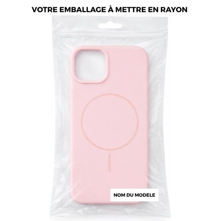 Coque THIN TOUCH MAG iPhone 15 rose