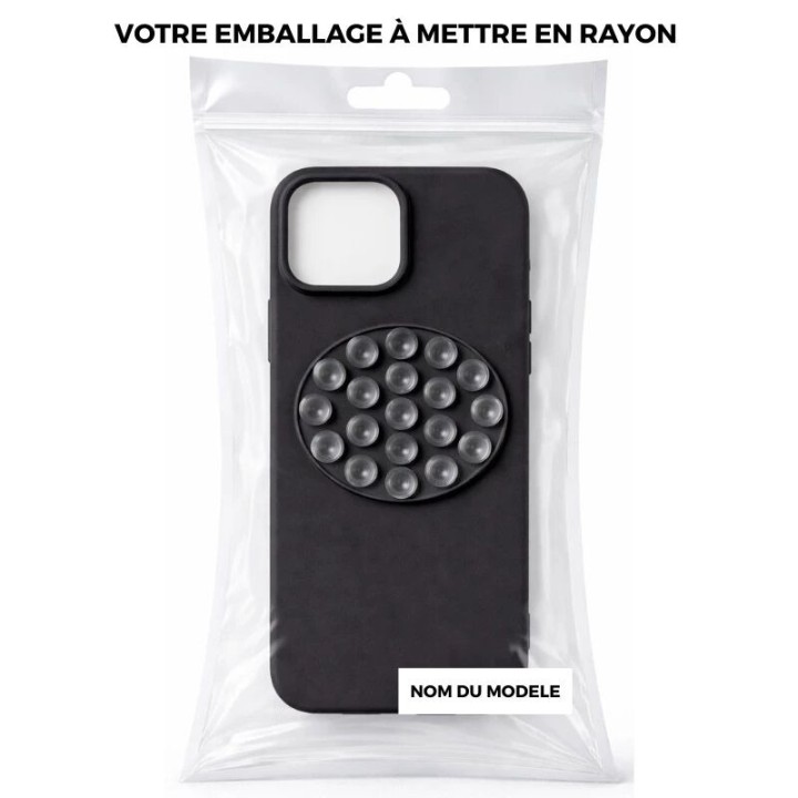 Coque STICK GRIP iPhone 15 Pro noir