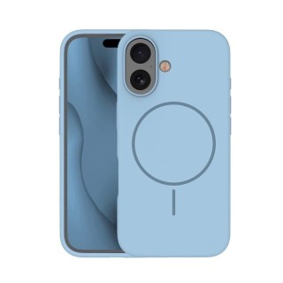 Coque THIN TOUCH MAG iPhone 16 bleu ciel
