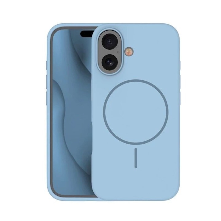 Coque THIN TOUCH MAG iPhone 16 bleu ciel