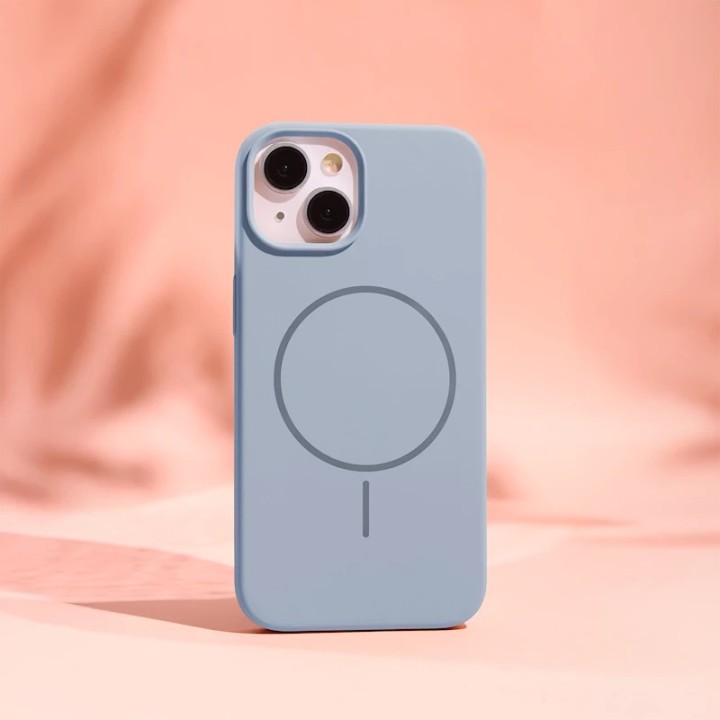 Coque THIN TOUCH MAG iPhone 16 bleu ciel