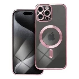 Coque CRYSTAL EDGE MAG iPhone 15 Pro Max rose-or