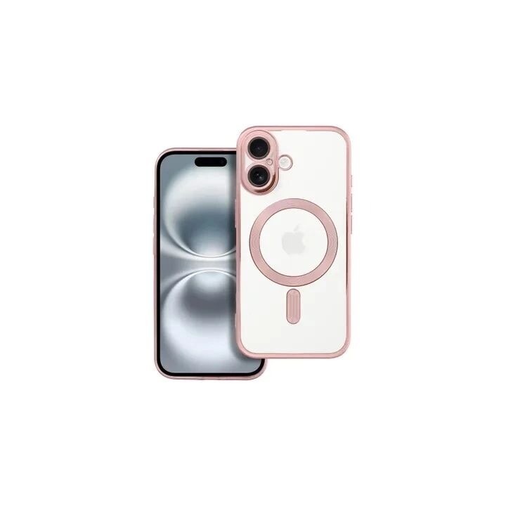 Coque CRYSTAL EDGE MAG iPhone 16 Plus rose-or