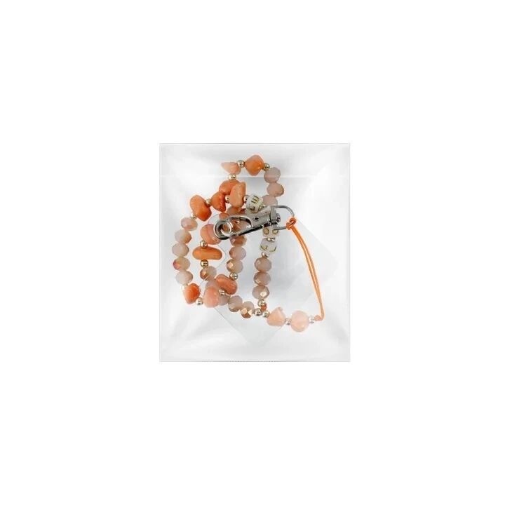 Cordon universel avec perles 44 cm (boucle poignet 22 cm) orange