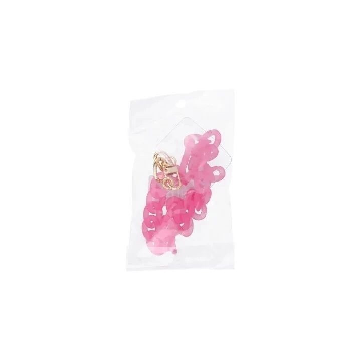 Cordon universel avec chaine plastique 40 cm (boucle poignet 20 cm) rose