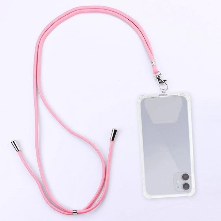 Cordon universel en nylon 150 cm rose
