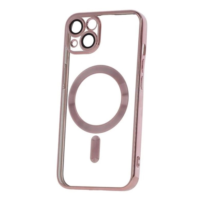 Coque CHROME EDGE MAG iPhone 17 Pro / iPhone 18 Pro rose-or