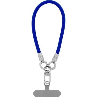 Cordon universel en corde tressée polyester 30cm bleu