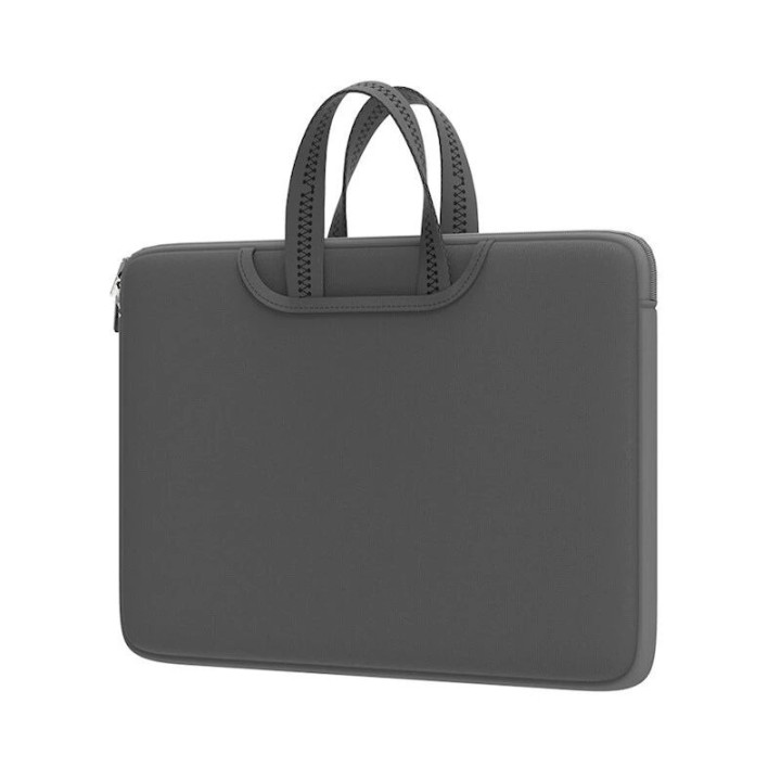 Housse pour ordinateur portable en néoprène avec poignée 15 pouces BWOO gris
