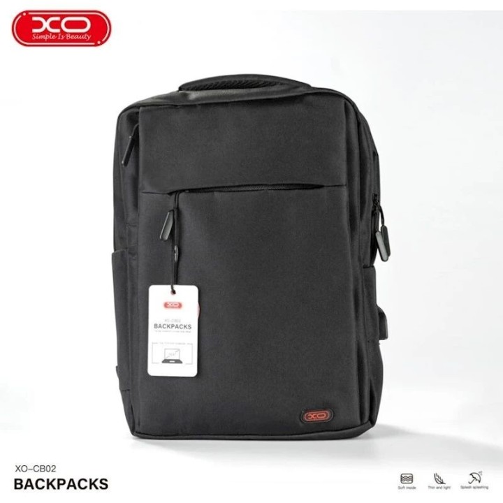 Sac à dos pour ordinateur portable 15,6 pouces XO CB02 noir