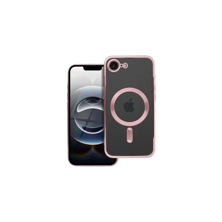Coque CRYSTAL EDGE MAG iPhone 17e - iPhone 16e rose-or