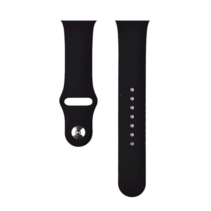 Bracelet Deluxe Sport en silicone pour Apple Watch 42 mm/41 mm/40 mm/38 mm DEVIA noir