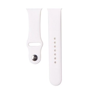 Bracelet Deluxe Sport en silicone pour Apple Watch 42 mm/41 mm/40 mm/38 mm DEVIA blanc