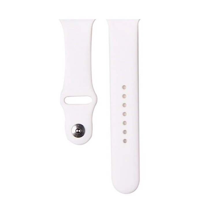 Bracelet Deluxe Sport en silicone pour Apple Watch 49 mm/46 mm/45 mm/44 mm DEVIA blanc