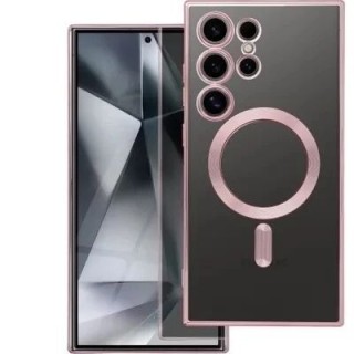 Coque CRYSTAL EDGE MAG Samsung Galaxy S24 Ultra 5G (S928) rose-or