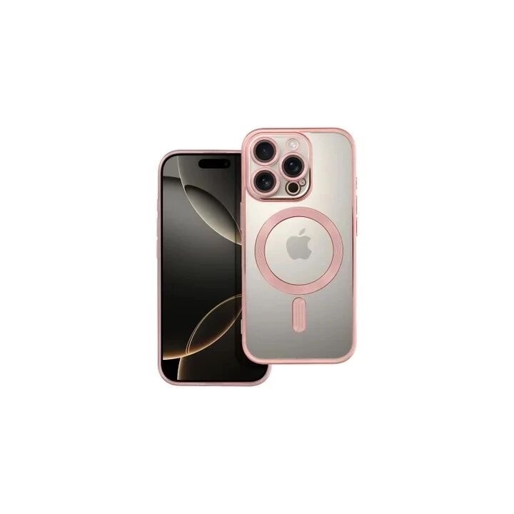Coque CRYSTAL EDGE MAG iPhone 16 Pro rose-or