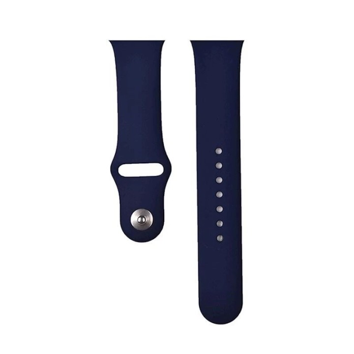 Bracelet Deluxe Sport en silicone pour Apple Watch 42 mm/41 mm/40 mm/38 mm DEVIA bleu nuit