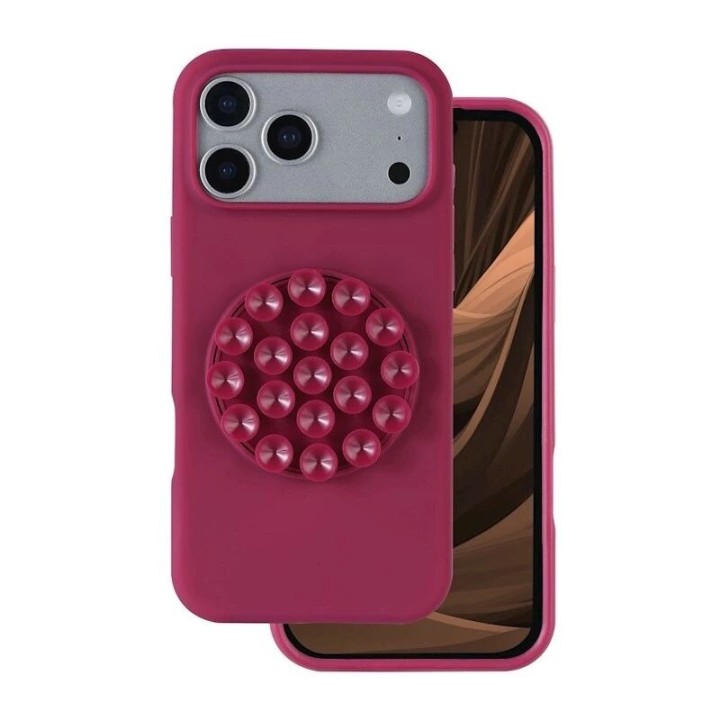Coque STICK GRIP iPhone 17 Pro Max / iPhone 18 Pro Max bordeaux