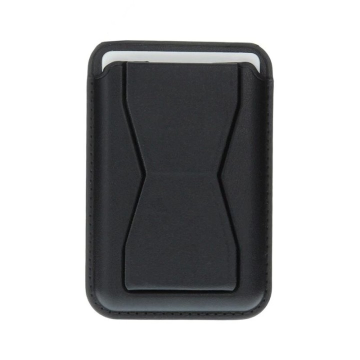 Porte-carte adhésif pour smartphone avec support noir