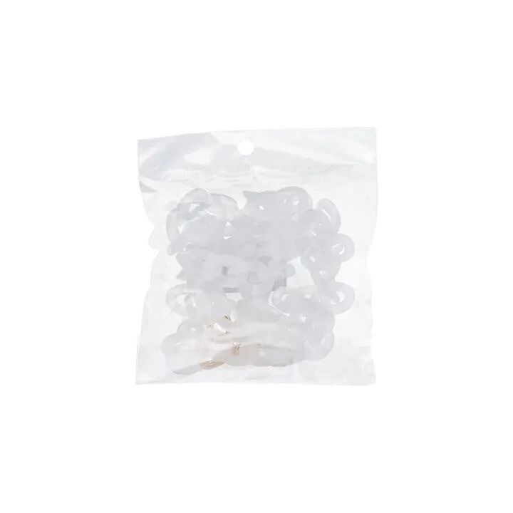 Cordon universel avec chaine plastique 80 cm (boucle poignet 40 cm) blanc