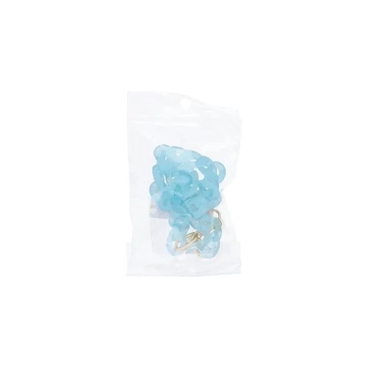 Cordon universel avec chaine plastique 40 cm (boucle poignet 20 cm) bleu