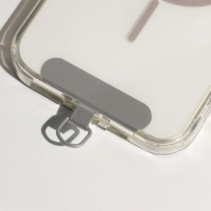 Insert universel pour fixation de cordon de smartphone métal
