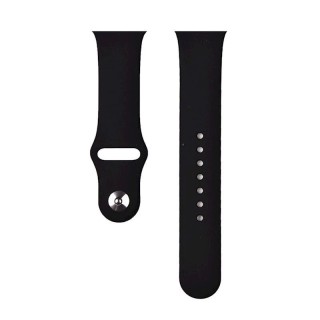 Bracelet Deluxe Sport en silicone pour Apple Watch 49 mm/46 mm/45 mm/44 mm DEVIA noir