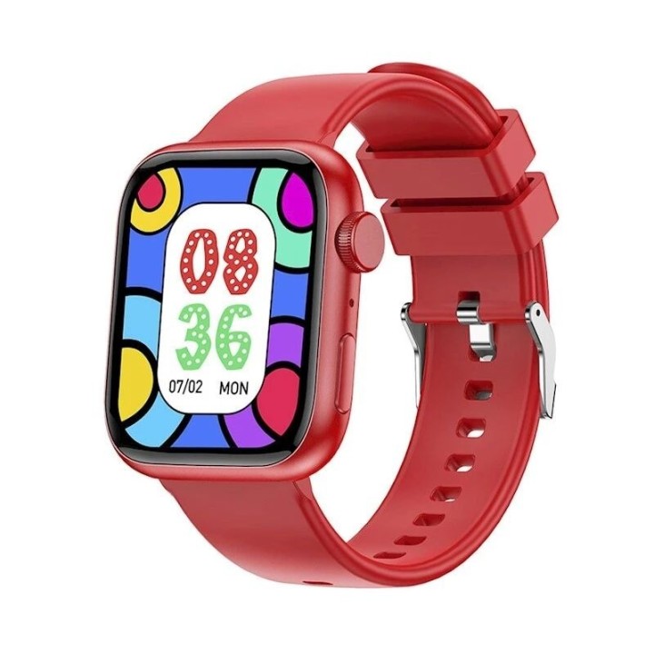 Montre connectée pour enfant Forever avec appels Bluetooth et suivi d'activité iGo Watch 3 JW-500 rouge