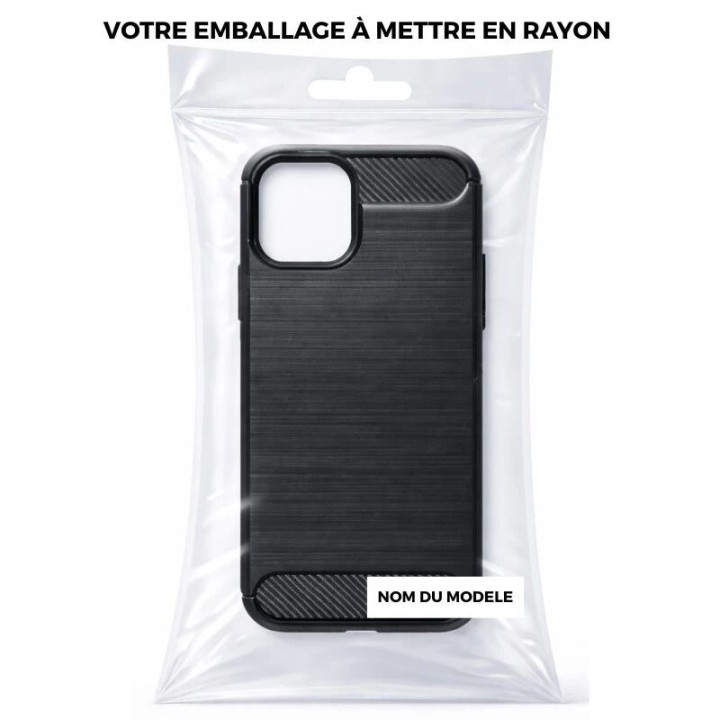 Coque CARBON SHOCK Honor Magic 7 Lite noir