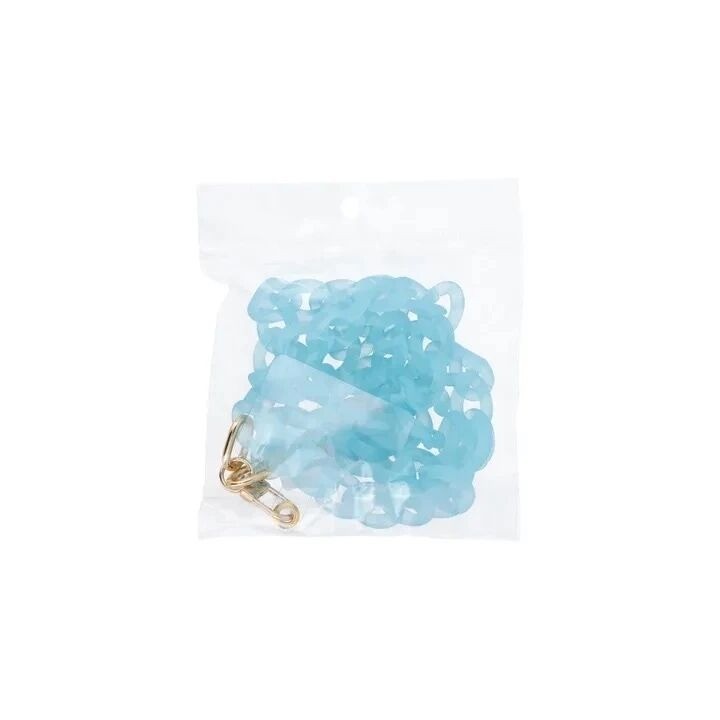 Cordon universel avec chaine plastique 80 cm (boucle poignet 40 cm) blue