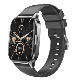 Montre connectée avec écran AMOLED et fonctions sport XO J10 noire