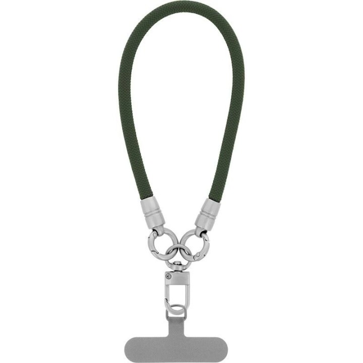 Cordon universel en corde tressée polyester 30 cm vert