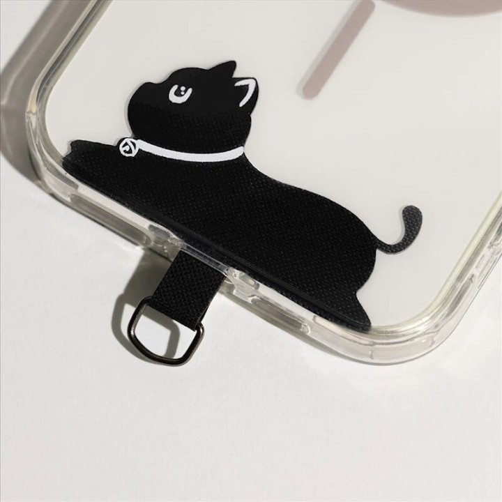 Insert universel en nylon pour fixation de cordon de smartphone chat