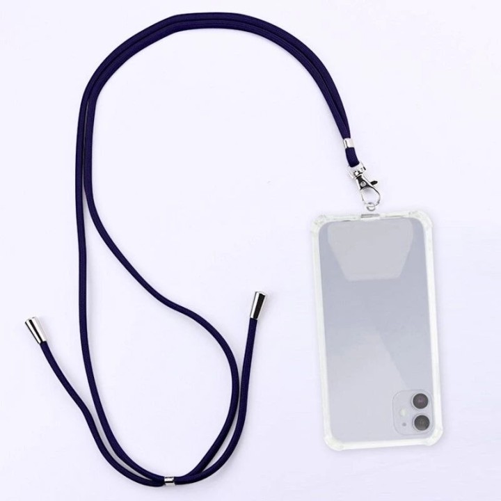 Cordon universel en nylon 150 cm bleu marine