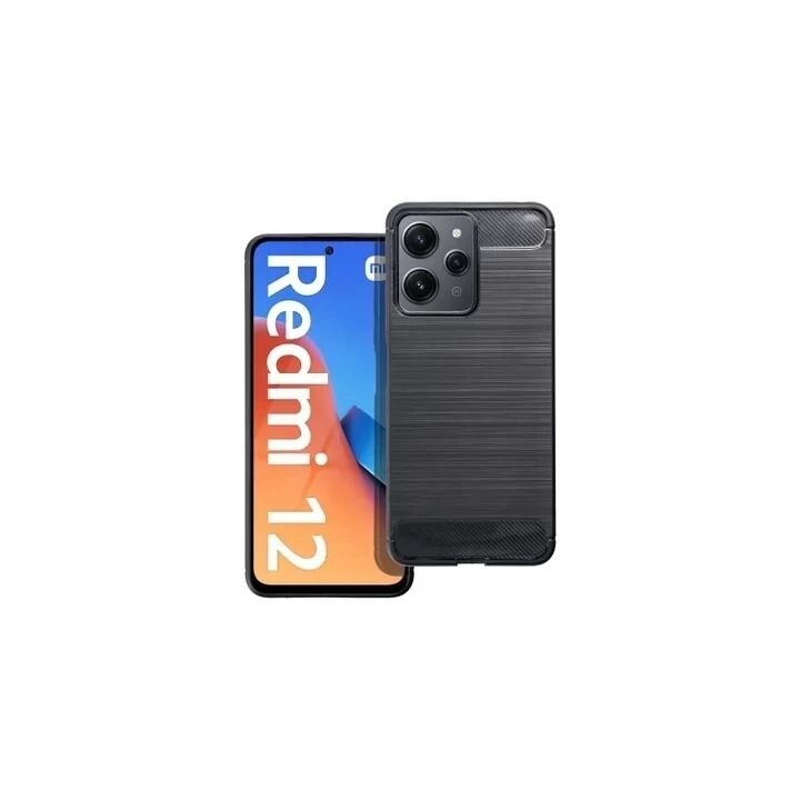 Coque CARBON SHOCK Xiaomi Redmi 12 4G-5G noir