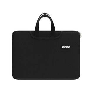 Housse pour ordinateur portable en néoprène avec poignée 15 pouces BWOO noir