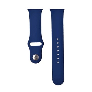 Bracelet Deluxe Sport en silicone pour Apple Watch 49 mm/46 mm/45 mm/44 mm DEVIA bleu nuit