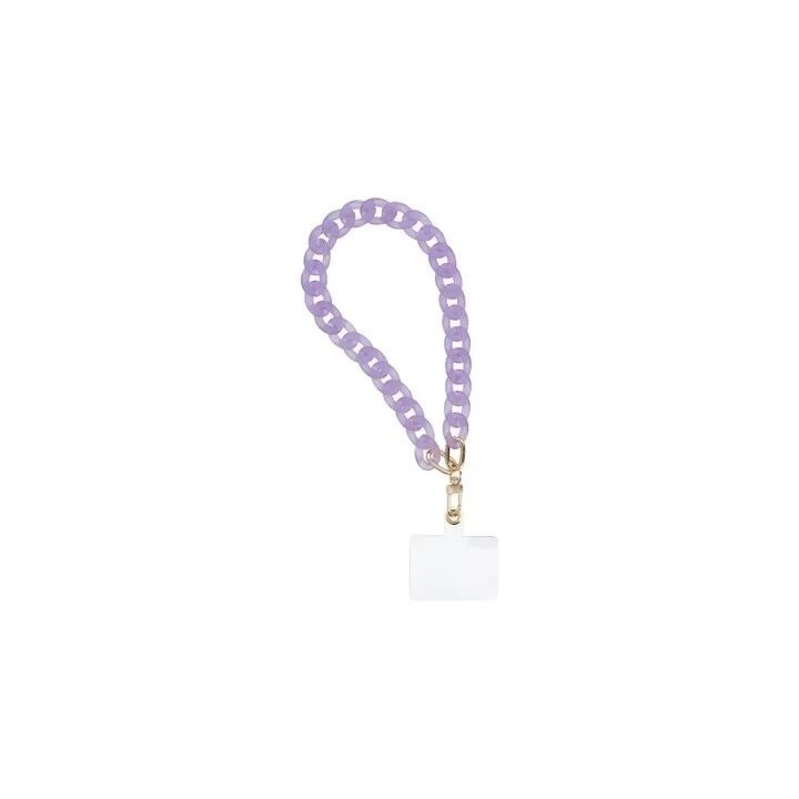 Cordon universel avec chaine plastique 40 cm (boucle poignet 20 cm) violet