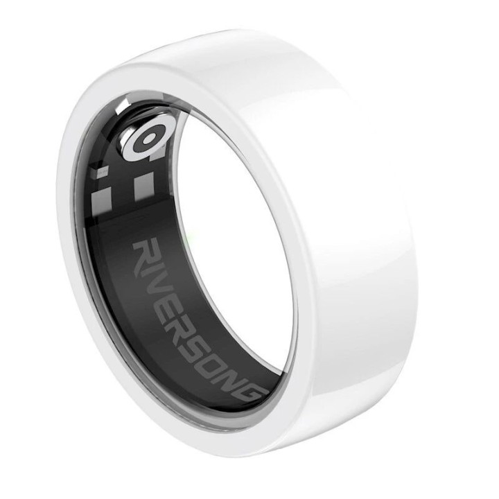 Bague connectée Riversong Trinity avec suivi santé taille 8 (diamètre intérieur 18 mm) SR01 blanc