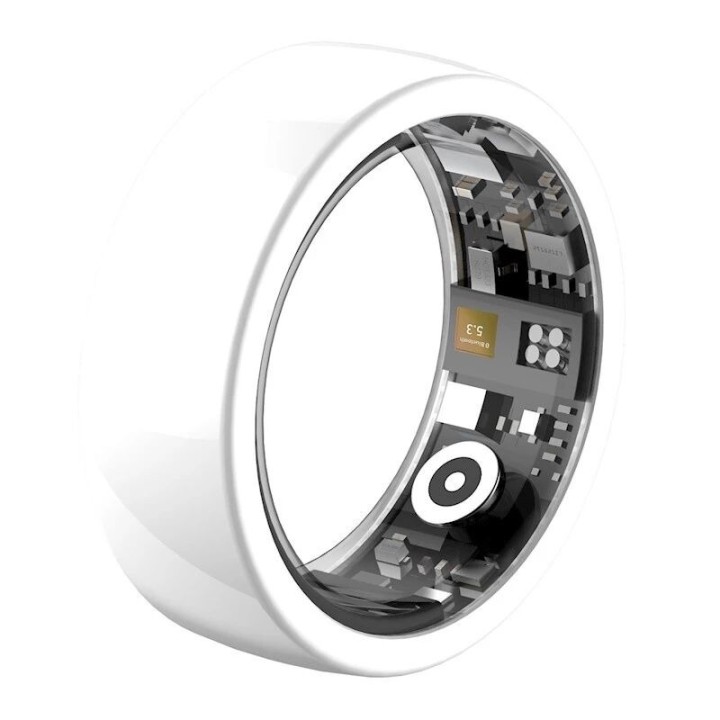 Bague connectée Riversong Trinity avec suivi santé taille 8 (diamètre intérieur 18 mm) SR01 blanc