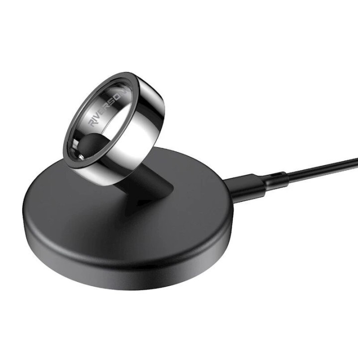 Bague connectée Riversong Trinity avec suivi santé taille 10 (diamètre intérieur 20 mm) SR01 noir