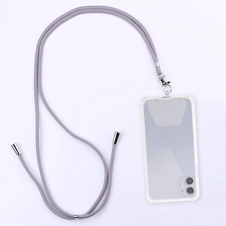 Cordon universel en nylon 150 cm gris