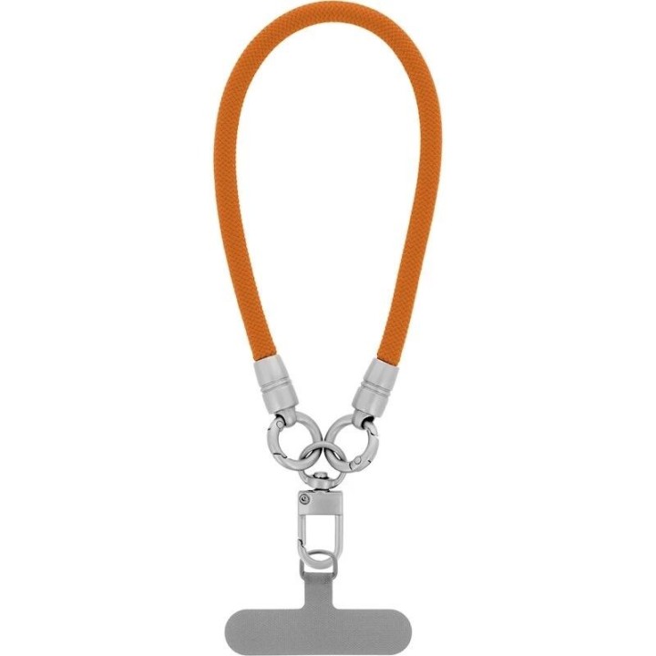 Cordon universel en corde tressée polyester orange