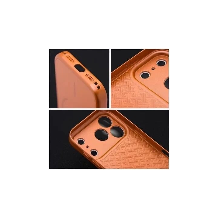 Coque LUXE TEXTURE MAG iPhone 17 Air orange