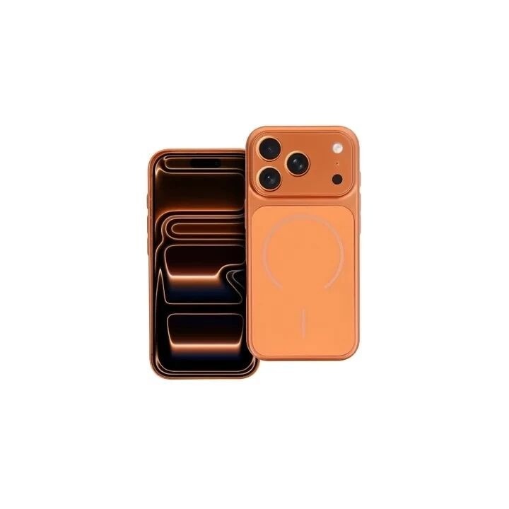 Coque LUXE TEXTURE MAG iPhone 17 Pro / iPhone 18 Pro orange