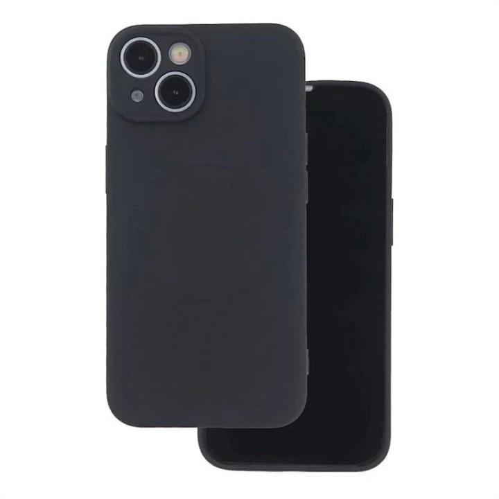 Coque PURE COLOR MAG iPhone 15 Pro noir