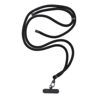 Cordon universel 8mm en nylon 165 cm (boucle poignet 82,5 cm) noir