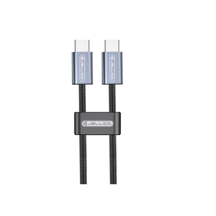 Cable Usb-C vers Usb-c/Type C (100W) 1.2 mètre JELLICO SX5 noir